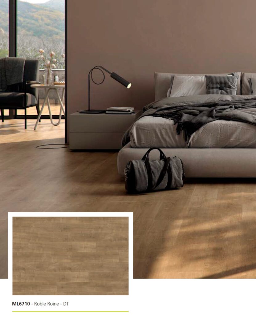 demostración suelo laminado Roble Roine