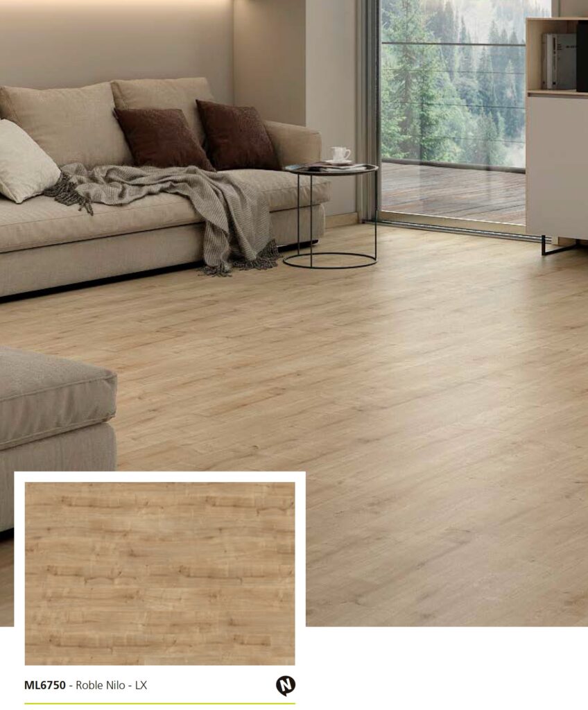 demostración suelo laminado roble nilo